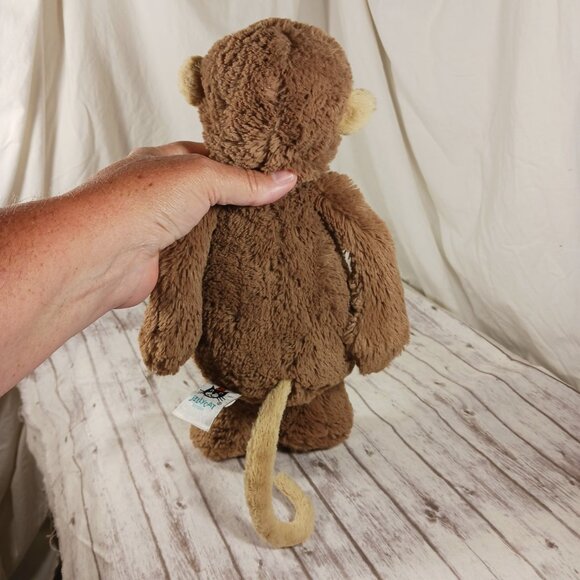 JellyCat Bashful Monkey Brown Tan Plush Stuffed Animal 12" - Picture 12 of 14